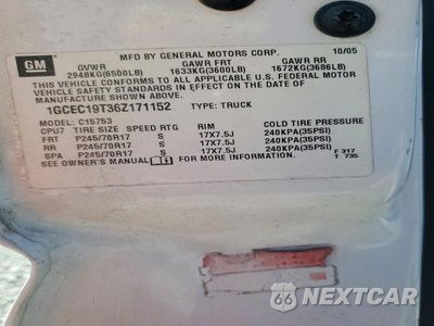 Zdjęcie 13 z 13 samochodu: 2006 CHEVROLET SILVERADO C1500 VIN:1GCEC19T36Z171152 - miniatura