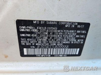 Zdjęcie 13 z 13 samochodu: 2018 SUBARU CROSSTREK PREMIUM VIN:JF2GTACC3J8205558 - miniatura
