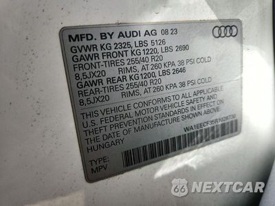 Zdjęcie 13 z 13 samochodu: 2024 AUDI Q3 PREMIUM PLUS S LINE 45 VIN:WA1EECF35R1028730 - miniatura