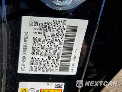 Zdjęcie 12 z 12 samochodu: 2021 HONDA ACCORD SPORT SE VIN:1HGCV1F49MA057376 - miniatura