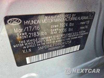 Zdjęcie 12 z 12 samochodu: 2017 HYUNDAI ELANTRA LIMITED VIN:5NPD84LF1HH045254 - miniatura