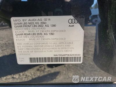 Zdjęcie 14 z 14 samochodu: 2014 AUDI Q5 PREMIUM PLUS VIN:WA1DGAFP9EA093944 - miniatura