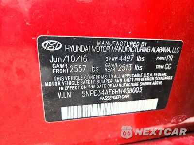 Zdjęcie 13 z 13 samochodu: 2017 HYUNDAI SONATA SPORT VIN:5NPE34AF6HH458003 - miniatura