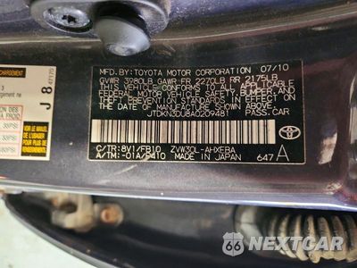 Zdjęcie 12 z 12 samochodu: 2010 TOYOTA PRIUS II VIN:JTDKN3DU8A0209481 - miniatura