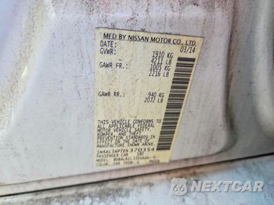 Zdjęcie 12 z 12 samochodu: 2014 NISSAN ALTIMA 2.5 VIN:1N4AL3AP7EN370354 - miniatura