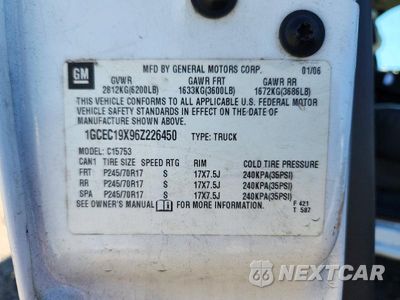 Zdjęcie 12 z 12 samochodu: 2006 CHEVROLET SILVERADO C1500 VIN:1GCEC19X96Z226450 - miniatura