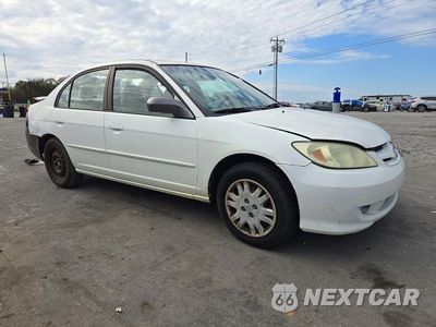 Czwarte zdjęcie samochodu z boku: 2004 HONDA CIVIC LX VIN:1HGES16534L015574 - miniatura