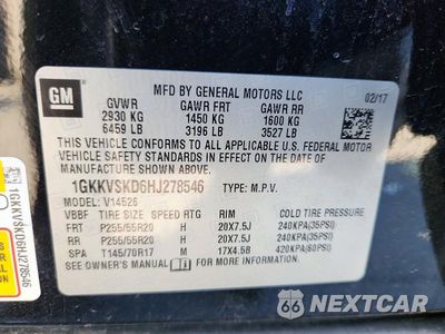 Zdjęcie 13 z 13 samochodu: 2017 GMC ACADIA LIMITED SLT-2 VIN:1GKKVSKD6HJ278546 - miniatura