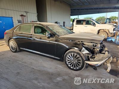 Czwarte zdjęcie samochodu z boku: 2019 GENESIS G90 PREMIUM VIN:KMHG34JA7KU049997 - miniatura