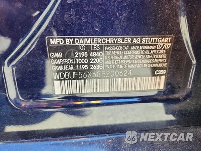 Zdjęcie 12 z 12 samochodu: 2008 MERCEDES-BENZ E 350 VIN:WDBUF56X68B200624 - miniatura
