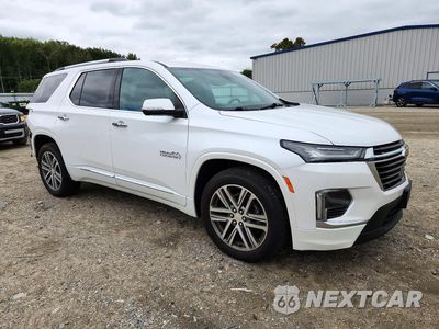 Czwarte zdjęcie samochodu z boku: 2022 CHEVROLET TRAVERSE HIGH COUNTRY VIN:1GNEVNKW8NJ160559 - miniatura