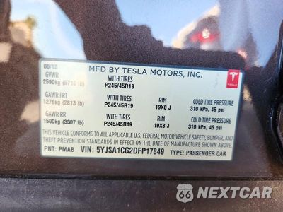 Zdjęcie 12 z 12 samochodu: 2013 TESLA MODEL S VIN:5YJSA1CG2DFP17849 - miniatura