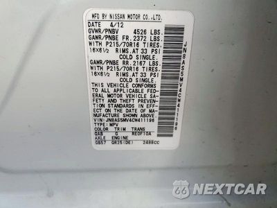 Zdjęcie 13 z 13 samochodu: 2012 NISSAN ROGUE S VIN:JN8AS5MV4CW411196 - miniatura