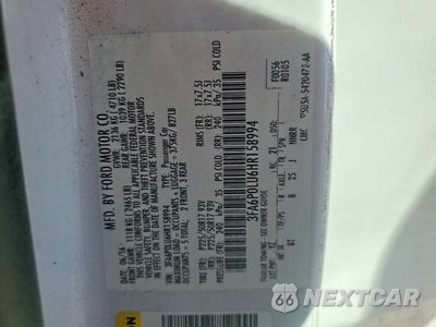 Zdjęcie 12 z 12 samochodu: 2017 FORD FUSION SE HYBRID VIN:3FA6P0LU6HR158994 - miniatura