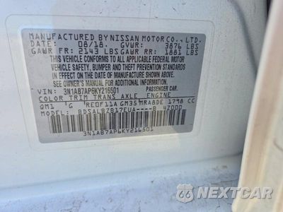 Zdjęcie 12 z 12 samochodu: 2019 NISSAN SENTRA S VIN:3N1AB7AP6KY216501 - miniatura