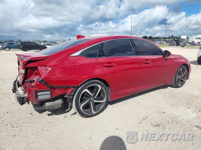 Trzecie zdjęcie samochodu z tyłu: 2018 HONDA ACCORD SPORT VIN:1HGCV1F3XJA248968 - miniatura