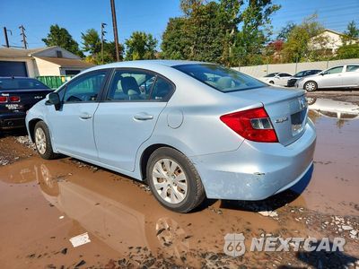 Drugie zdjęcie samochodu z przodu: 2012 HONDA CIVIC LX VIN:2HGFB2F59CH586802 - miniatura