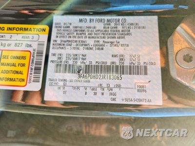 Zdjęcie 12 z 12 samochodu: 2018 FORD FUSION SE VIN:3FA6P0HD2JR183065 - miniatura