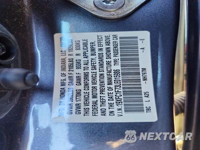 Zdjęcie 12 z 12 samochodu: 2020 HONDA CIVIC EXL VIN:19XFC1F73LE015986 - miniatura