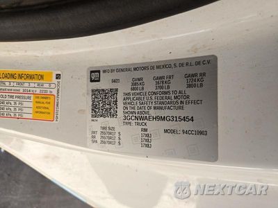 Zdjęcie 12 z 12 samochodu: 2021 CHEVROLET SILVERADO C1500 VIN:3GCNWAEH9MG315454 - miniatura