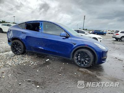 Czwarte zdjęcie samochodu z boku: 2021 TESLA MODEL Y VIN:5YJYGDEE1MF191901 - miniatura