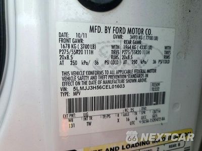 Zdjęcie 13 z 13 samochodu: 2012 LINCOLN NAVIGATOR L VIN:5LMJJ3H56CEL01603 - miniatura