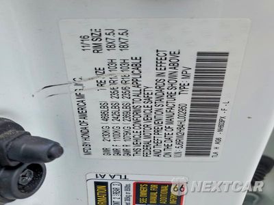 Zdjęcie 13 z 13 samochodu: 2017 HONDA CR-V EXL VIN:5J6RW2H84HL002950 - miniatura
