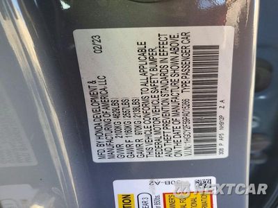 Zdjęcie 12 z 12 samochodu: 2023 HONDA ACCORD HYBRID SPORT VIN:1HGCY2F59PA015266 - miniatura