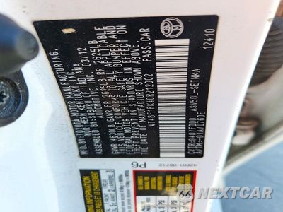 Zdjęcie 12 z 12 samochodu: 2012 TOYOTA CAMRY LE VIN:4T4BF1FK4CR212002 - miniatura