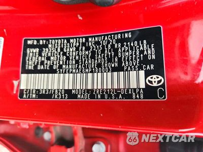 Zdjęcie 12 z 12 samochodu: 2021 TOYOTA COROLLA LE VIN:5YFEPMAE6MP180003 - miniatura