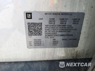 Zdjęcie 12 z 12 samochodu: 2021 CHEVROLET SUBURBAN C1500 LT VIN:1GNSCCKD1MR235534 - miniatura