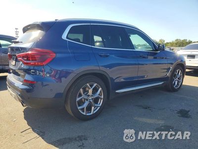 Trzecie zdjęcie samochodu z tyłu: 2021 BMW X3 XDRIVE30I VIN:5UXTY5C07M9G45925 - miniatura
