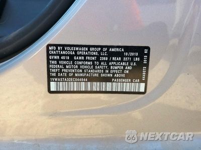 Zdjęcie 12 z 12 samochodu: 2014 VOLKSWAGEN PASSAT S VIN:1VWAS7A32EC044844 - miniatura