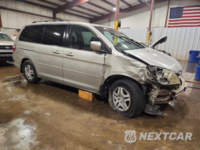 Czwarte zdjęcie samochodu z boku: 2007 HONDA ODYSSEY EXL VIN:5FNRL38727B400669 - miniatura