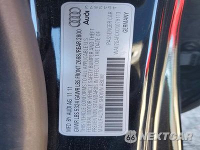 Zdjęcie 13 z 13 samochodu: 2012 AUDI A7 PRESTIGE VIN:WAU2GAFCXCN079113 - miniatura