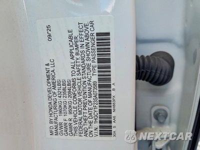Zdjęcie 13 z 13 samochodu: 2025 HONDA ACCORD LX VIN:1HGCY1F23SA073589 - miniatura