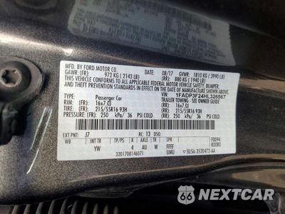 Zdjęcie 12 z 12 samochodu: 2017 FORD FOCUS SE VIN:1FADP3F24HL326567 - miniatura
