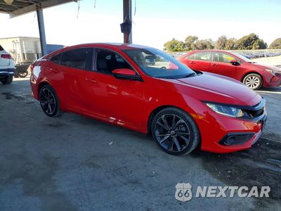 Czwarte zdjęcie samochodu z boku: 2021 HONDA CIVIC SPORT VIN:2HGFC2F89MH540296 - miniatura