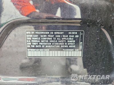 Zdjęcie 12 z 12 samochodu: 2016 VOLKSWAGEN CC BASE VIN:WVWBN7AN1GE515809 - miniatura