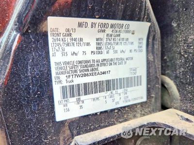 Zdjęcie 12 z 12 samochodu: 2014 FORD F250 SUPER DUTY VIN:1FT7W2B6XEEA24617 - miniatura