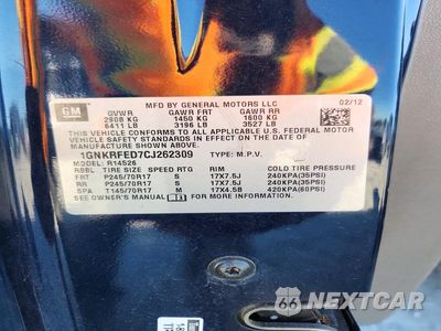 Zdjęcie 13 z 13 samochodu: 2012 CHEVROLET TRAVERSE LS VIN:1GNKRFED7CJ262309 - miniatura