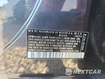 Zdjęcie 13 z 13 samochodu: 2015 VOLKSWAGEN GTI VIN:3VW4T7AU5FM042265 - miniatura