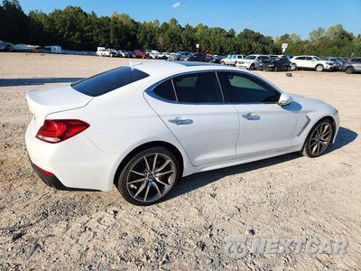 Trzecie zdjęcie samochodu z tyłu: 2019 GENESIS G70 3.3T ADVANCED VIN:KMTG34LE7KU012728 - miniatura