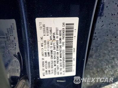 Zdjęcie 12 z 12 samochodu: 2014 HONDA ACCORD EXL VIN:1HGCR2F8XEA107233 - miniatura