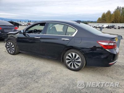 Drugie zdjęcie samochodu z przodu: 2017 HONDA ACCORD HYBRID EXL VIN:JHMCR6F55HC026921 - miniatura