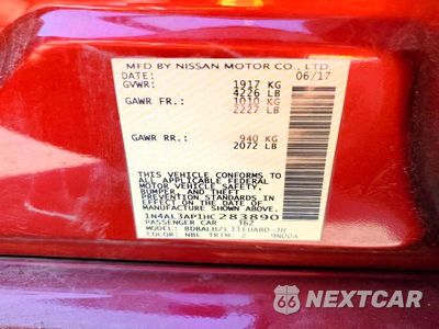 Zdjęcie 12 z 12 samochodu: 2017 NISSAN ALTIMA 2.5 SR VIN:1N4AL3AP1HC283890 - miniatura
