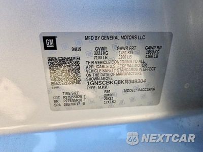 Zdjęcie 13 z 13 samochodu: 2019 CHEVROLET TAHOE C1500 LT VIN:1GNSCBKC8KR349304 - miniatura