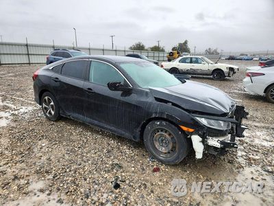 Czwarte zdjęcie samochodu z boku: 2019 HONDA CIVIC LX VIN:19XFC2F61KE045788 - miniatura