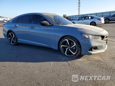 Czwarte zdjęcie samochodu z boku: 2022 HONDA ACCORD SPORT VIN:1HGCV1F35NA041622 - miniatura