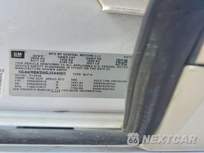 Zdjęcie 13 z 13 samochodu: 2016 BUICK ENCLAVE VIN:5GAKRBKD8GJ344983 - miniatura
